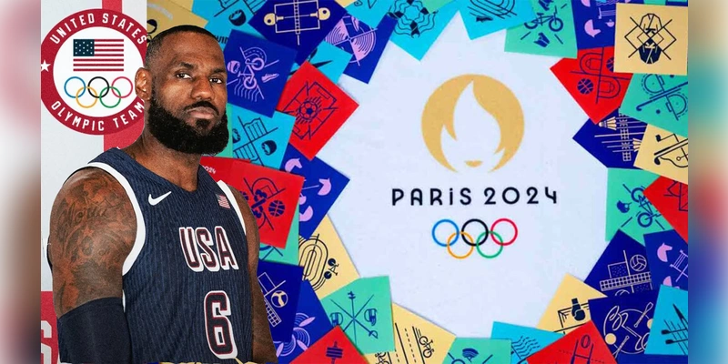 lebron james abanderado de estados unidos en paris